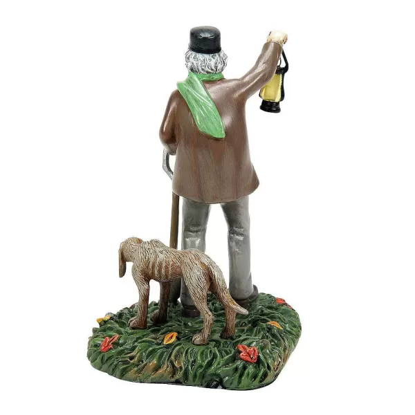 Department 56 Snow Village Halloween<Silas Crump & His Dog, Bones