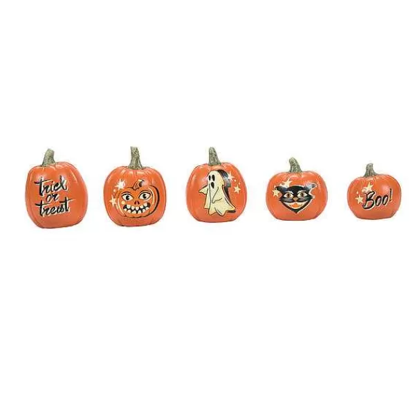 Department 56 Village Halloween Accessories<Vintage Pumpkins St/5
