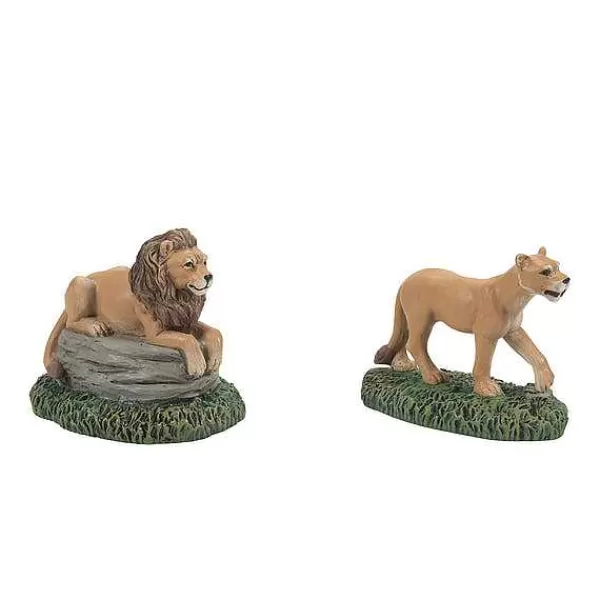 Department 56 Village Accessories<Zoological Gardens Lions St2